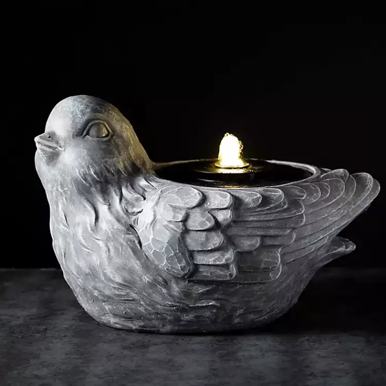 gray_resin_bird_outdoor_fountain_3.webp Resin Bird Outdoor Fountain>Kirklands Home Best Sale