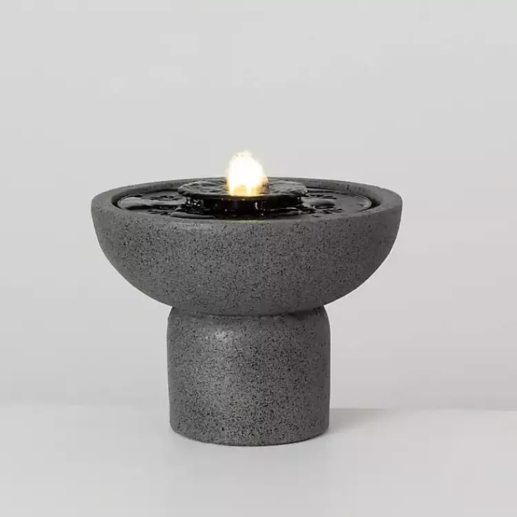 Resin Pedestal Outdoor Fountain, 8 in.>Kirklands Home Cheap
