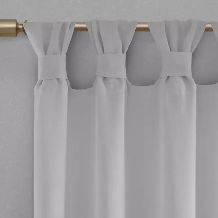 gray_rosette_tab_top_curtain_panel__in_4.webp Rosette Tab Top Curtain Panel, 95 in.>Kirklands Home Sale
