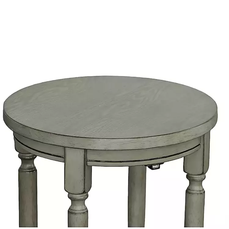 Round Charging Accent Table>Kirklands Home Sale