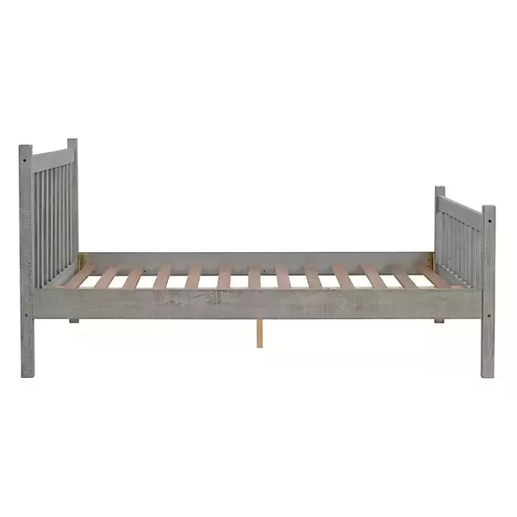 gray_rustic_spindleback_full_bed_frame_6.webp Rustic Spindleback Full Bed Frame>Kirklands Home Best Sale