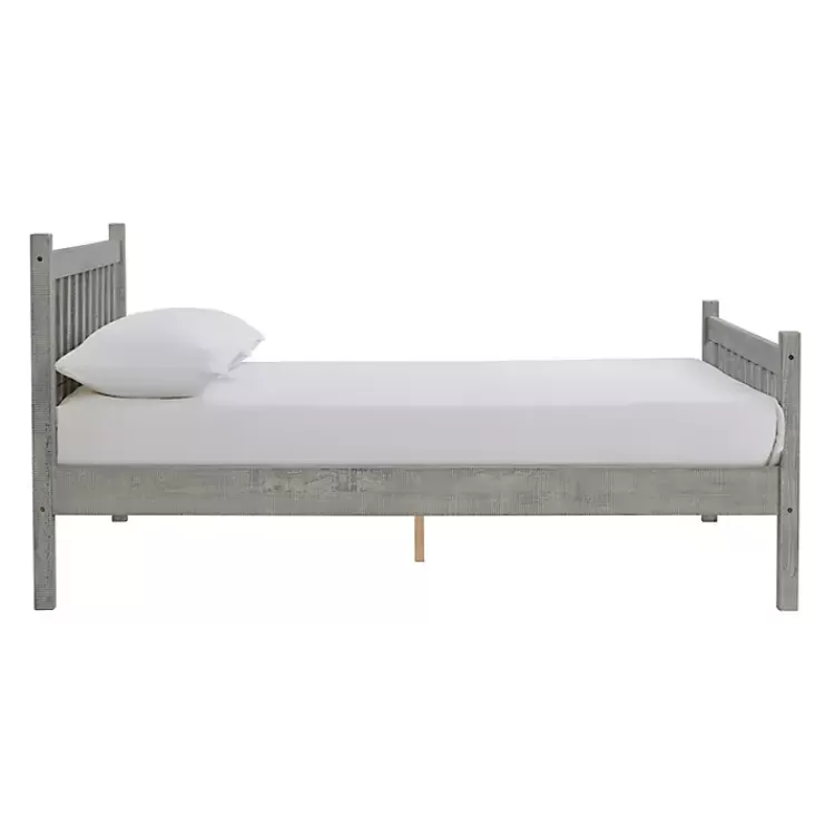 gray_rustic_spindleback_full_bed_frame_7.webp Rustic Spindleback Full Bed Frame>Kirklands Home Best Sale
