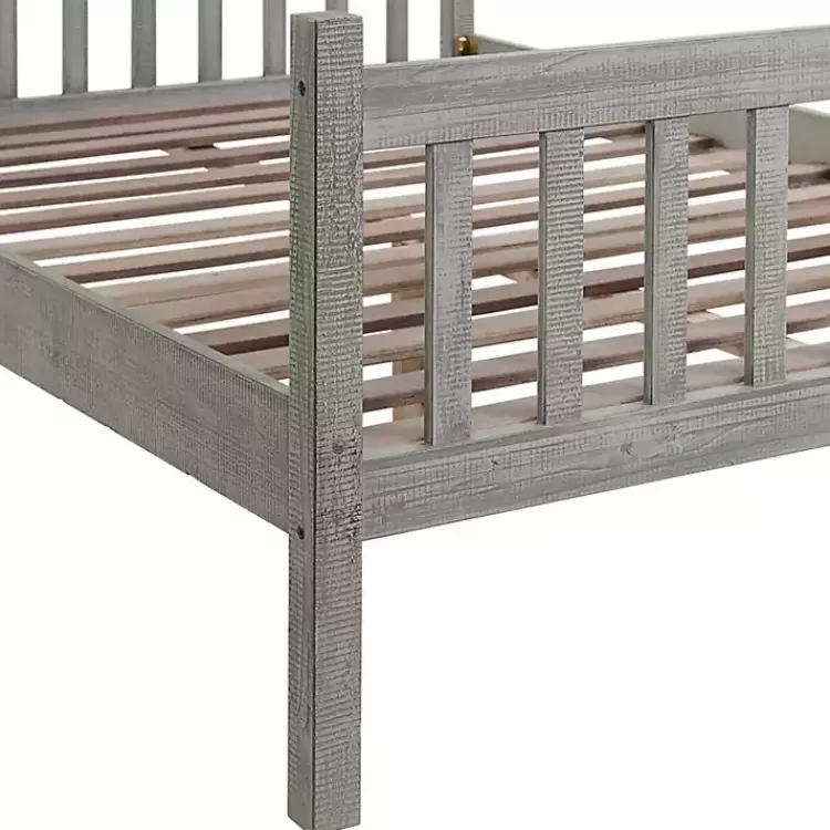 gray_rustic_spindleback_full_bed_frame_8.webp Rustic Spindleback Full Bed Frame>Kirklands Home Best Sale