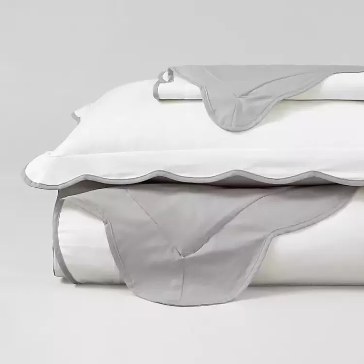 gray_scallop_edge_pc_king_duvet_cover_set_3.webp Gray Scallop Edge 3-pc. King Duvet Cover Set>Kirklands Home Shop