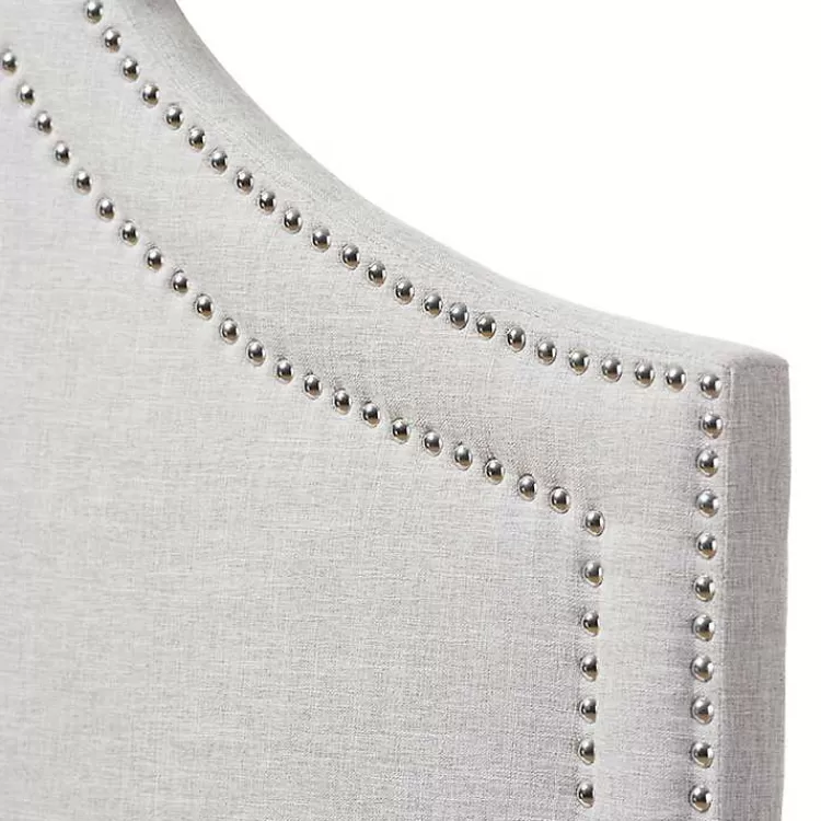 gray_scalloped_corner_queen_headboard_2.webp Scalloped Corner Queen Headboard>Kirklands Home Cheap