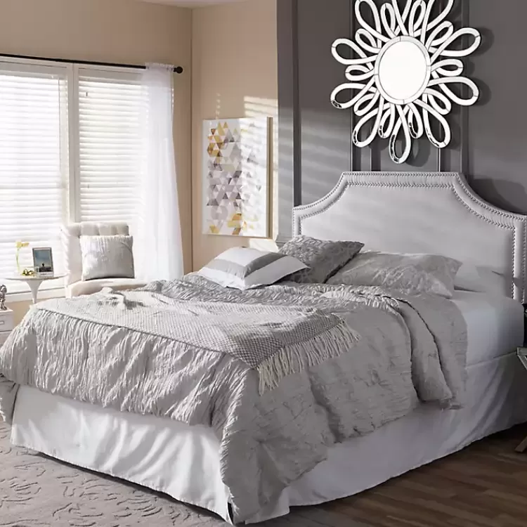 gray_scalloped_corner_queen_headboard_3.webp Scalloped Corner Queen Headboard>Kirklands Home Cheap