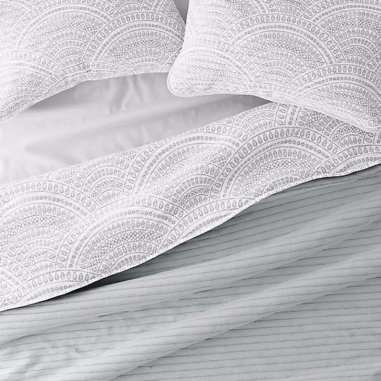 gray_scalloped_reversible_pc_king_quilt_set_5.webp Gray Scalloped Reversible 3-pc. King Quilt Set>Kirklands Home Fashion