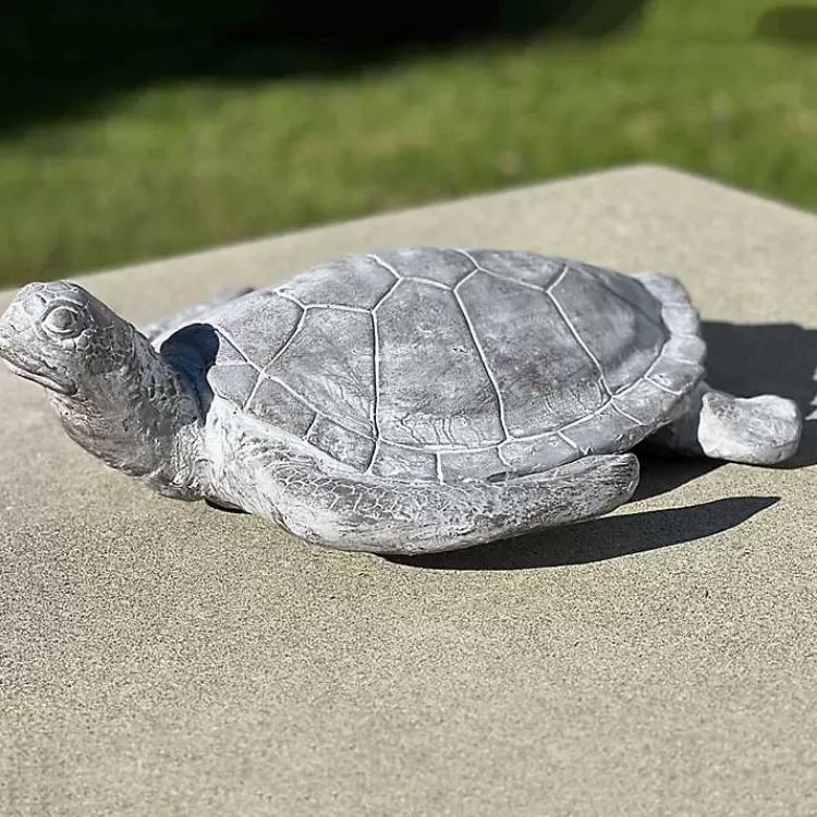 gray_sea_turtle_outdoor_statue_3.webp Sea Turtle Outdoor Statue>Kirklands Home Online