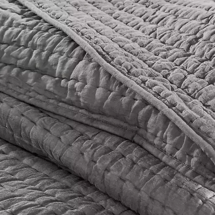gray_serene_quilted_pc_queen_coverlet_set_2.webp Serene Quilted 3-pc. Queen Coverlet Set>Kirklands Home Hot