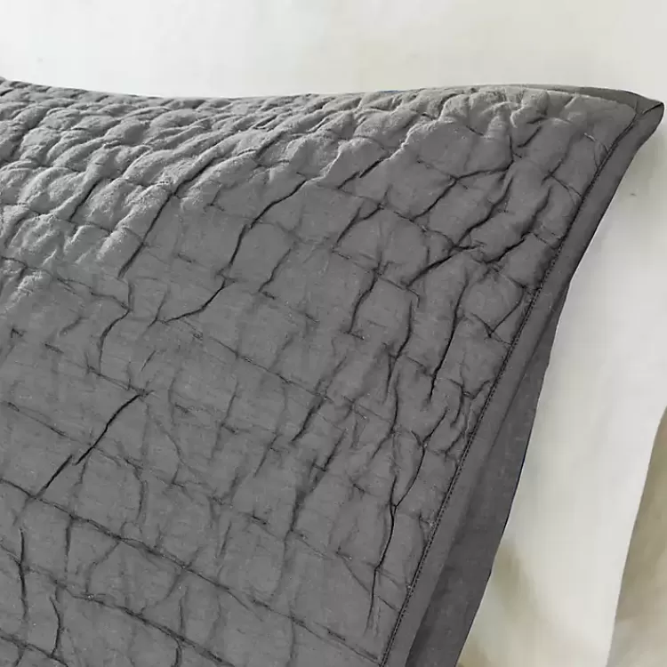 gray_serene_quilted_pc_queen_coverlet_set_3.webp Serene Quilted 3-pc. Queen Coverlet Set>Kirklands Home Hot