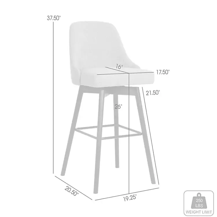 gray_sicily_swivel_counter_stool_8.webp Sicily Swivel Counter Stool>Kirklands Home Cheap