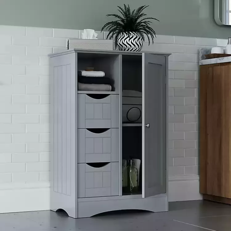 Single Door 3-Drawer Cabinet>Kirklands Home Online