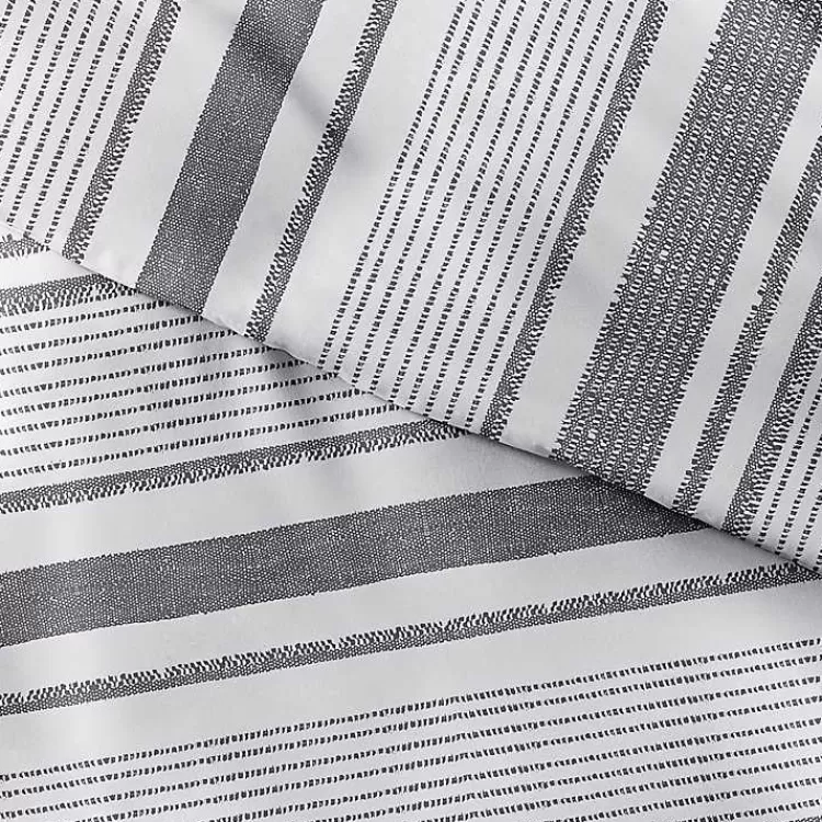 Gray Soft Striped 3-Pc. Twin Duvet Cover Set>Kirklands Home Fashion