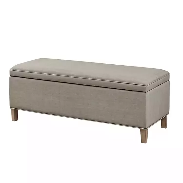 gray_softclose_storage_bench_4.webp Soft-Close Storage Bench>Kirklands Home Outlet