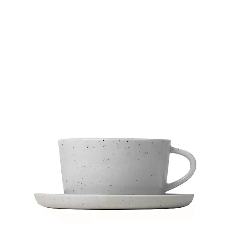 Speckled Ceramic Mugs and Saucers, Set of 2>Kirklands Home Sale