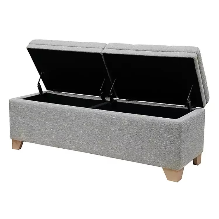gray_split_seat_jackson_storage_bench_2.webp Split Seat Jackson Storage Bench>Kirklands Home Online