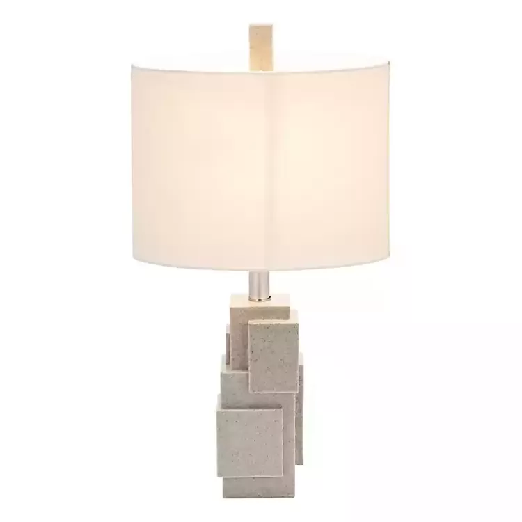 Gray Stacked Blocks Table Lamp>Kirklands Home Cheap