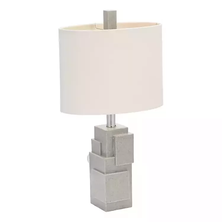 gray_stacked_blocks_table_lamp_2.webp Gray Stacked Blocks Table Lamp>Kirklands Home Cheap