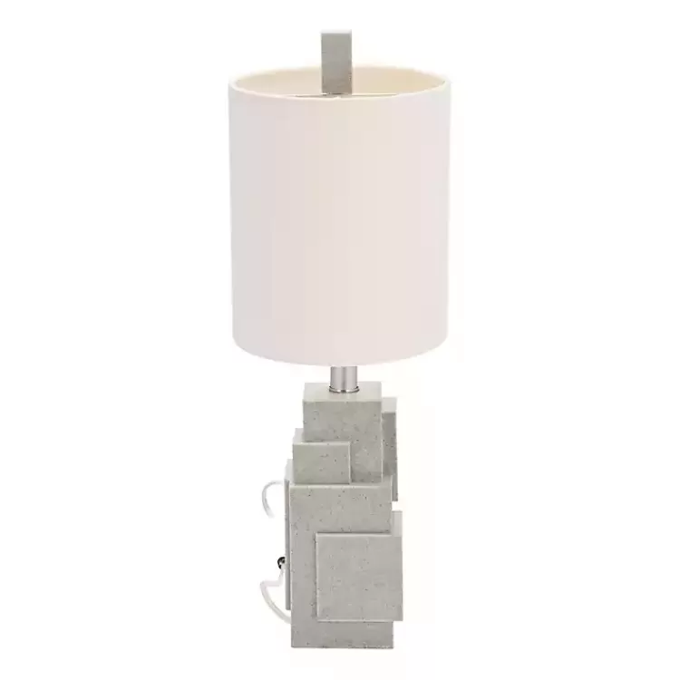 gray_stacked_blocks_table_lamp_3.webp Gray Stacked Blocks Table Lamp>Kirklands Home Cheap