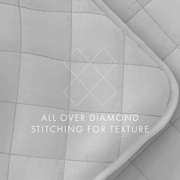 gray_stitched_diamond_pc_queen_quilt_set_8.webp Stitched Diamond 3-pc. Queen Quilt Set>Kirklands Home Hot