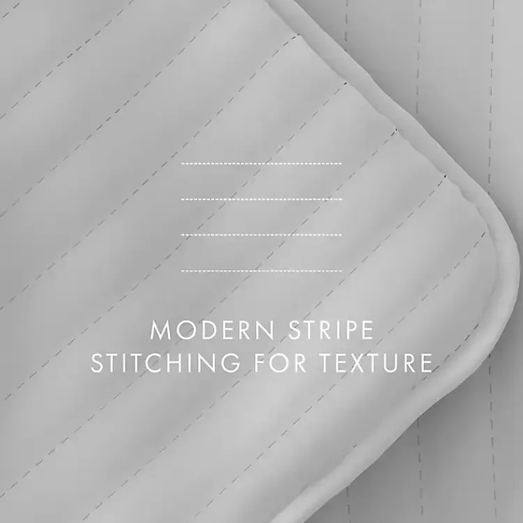 gray_stitched_stripes_pc_queen_quilt_set_8.webp Stitched Stripes 3-pc. Queen Quilt Set>Kirklands Home Best