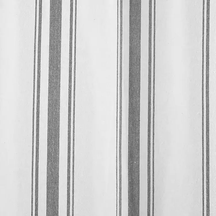 gray_stripe_farmhouse_curtain_panel_set__in_3.webp Stripe Farmhouse Curtain Panel Set, 95 in.>Kirklands Home Cheap