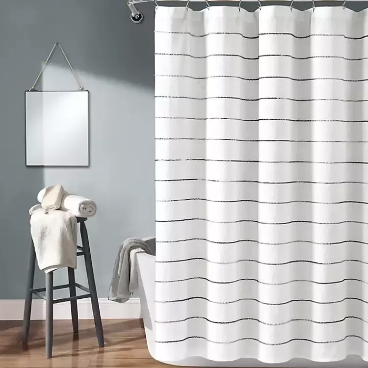 Stripe Ombre Shower Curtain>Kirklands Home Sale