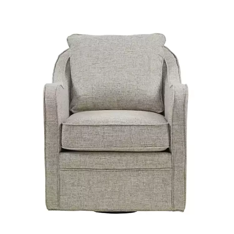 gray_swivel_upholstered_wide_seat_accent_chair_2.webp Swivel Upholstered Wide Seat Accent Chair>Kirklands Home New