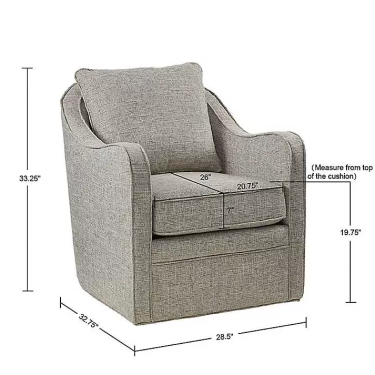 gray_swivel_upholstered_wide_seat_accent_chair_6.webp Swivel Upholstered Wide Seat Accent Chair>Kirklands Home New