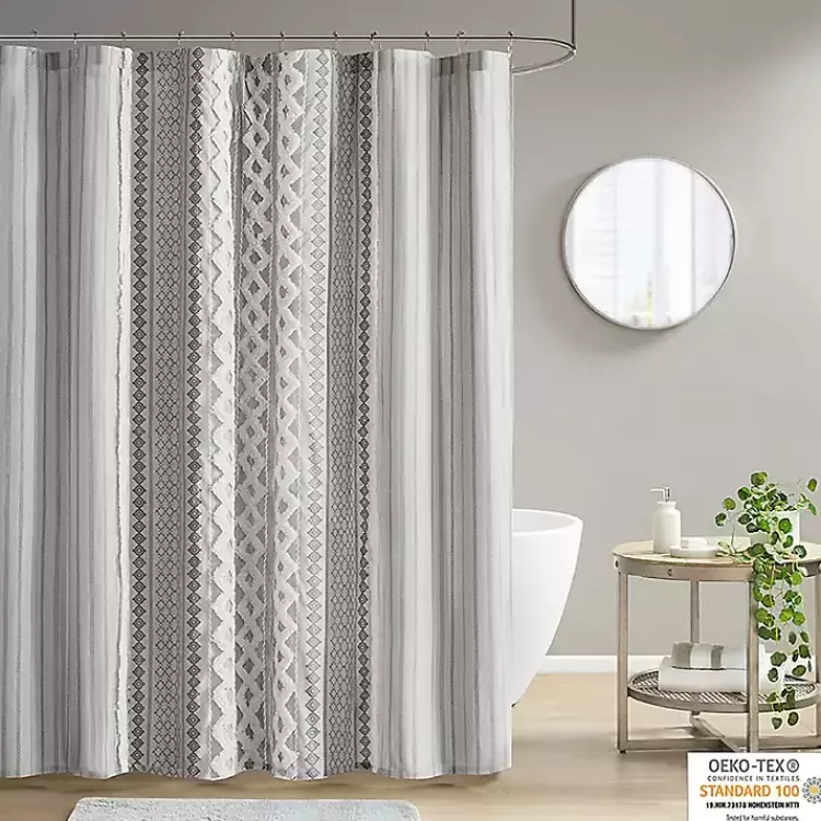 Textured Chenille Shower Curtain>Kirklands Home Flash Sale