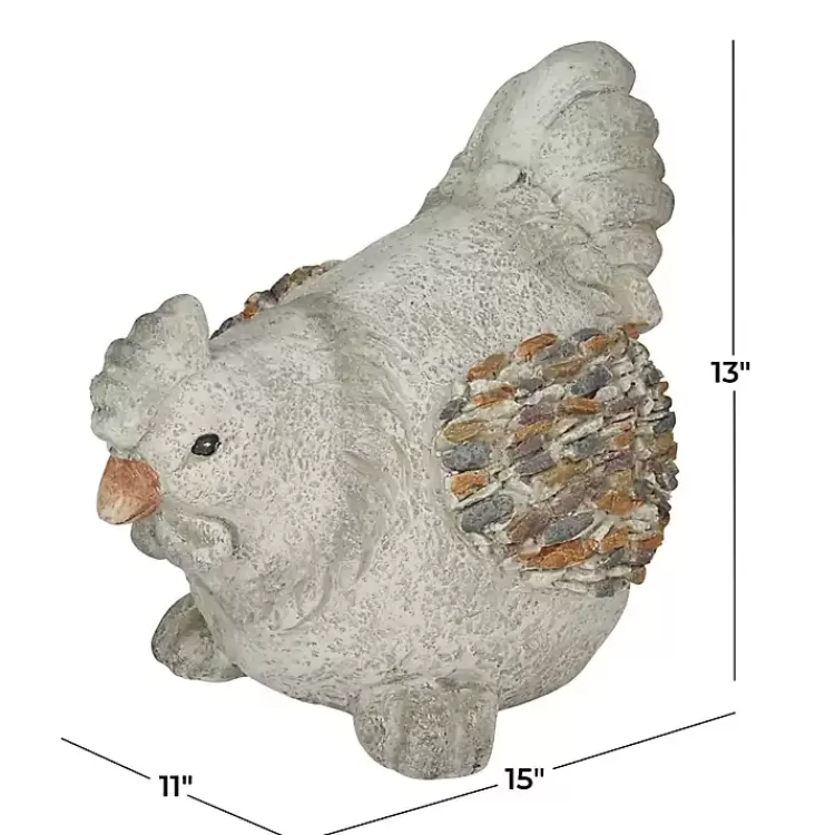 gray_textured_chicken_statue_4.webp Textured Chicken Statue>Kirklands Home Clearance