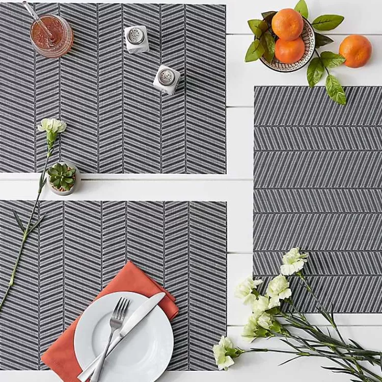Textured Twill Weave Placemats, Set of 6>Kirklands Home Flash Sale