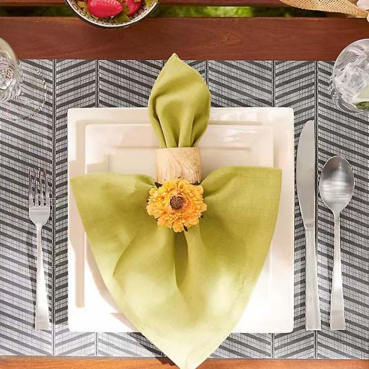 gray_textured_twill_weave_placemats_set_of__4.webp Textured Twill Weave Placemats, Set of 6>Kirklands Home Flash Sale