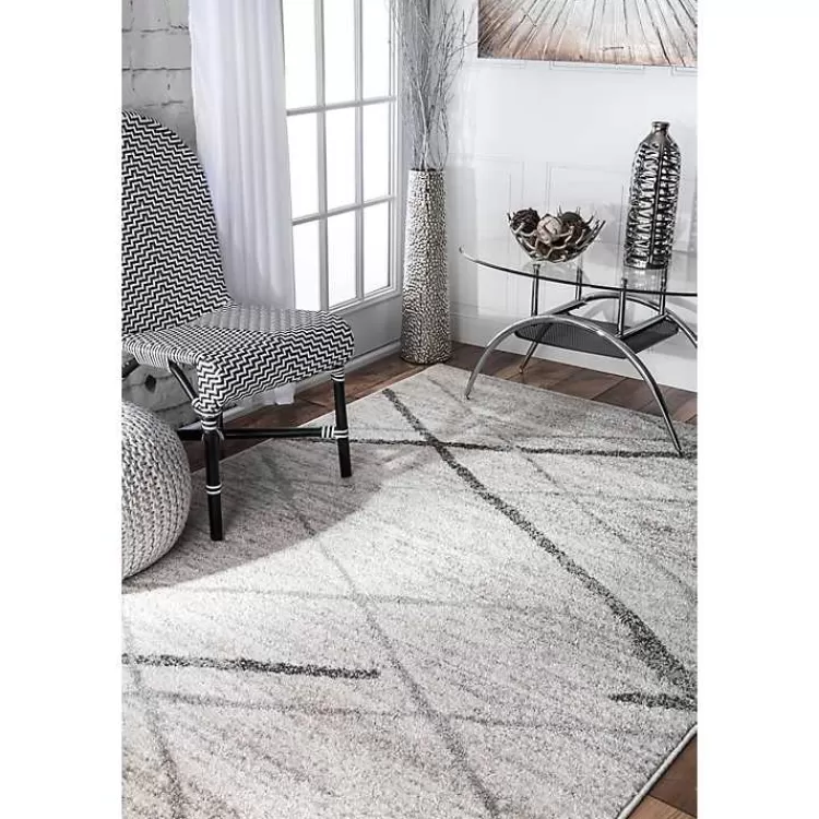 Gray Thigpen Diamond Area Rug, 8x10>Kirklands Home Flash Sale
