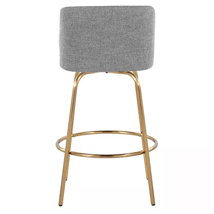 gray_torino_gold_leg_counter_stools_set_of__4.webp Torino Gold Leg Counter Stools, Set of 2>Kirklands Home Hot