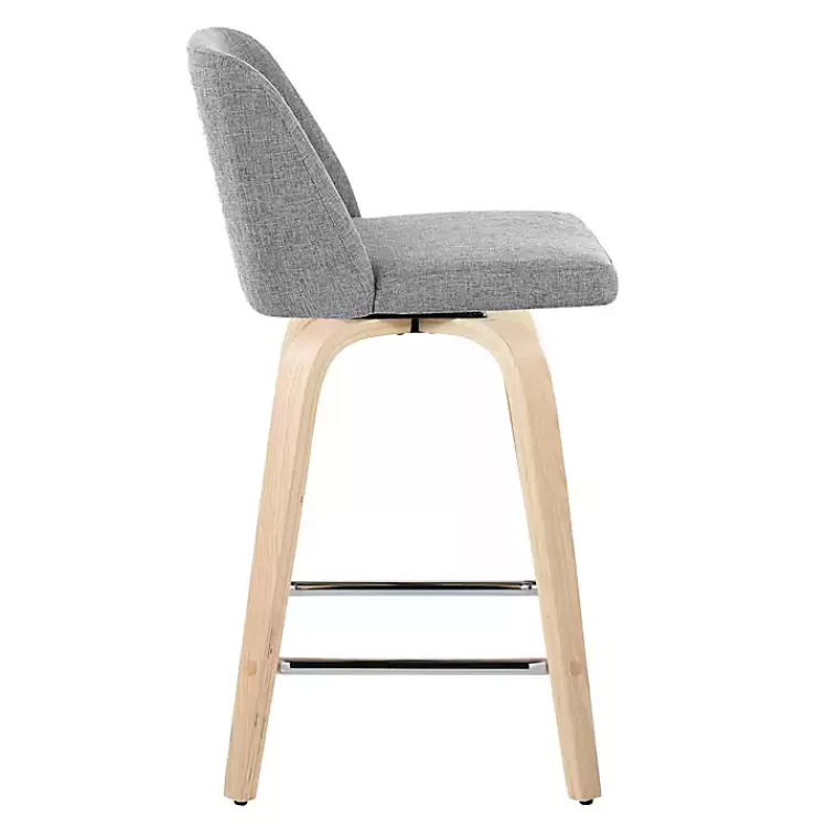 gray_torino_upholstered_counter_stools_set_of__2.webp Torino Upholstered Counter Stools, Set of 2>Kirklands Home Store