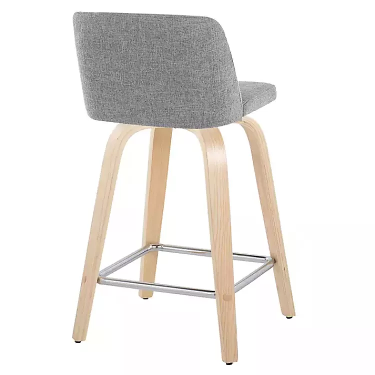 gray_torino_upholstered_counter_stools_set_of__3.webp Torino Upholstered Counter Stools, Set of 2>Kirklands Home Store