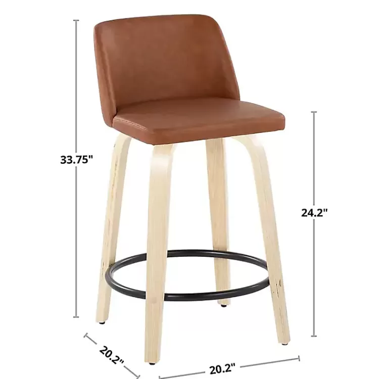 gray_torino_upholstered_counter_stools_set_of__8.webp Torino Upholstered Counter Stools, Set of 2>Kirklands Home Store