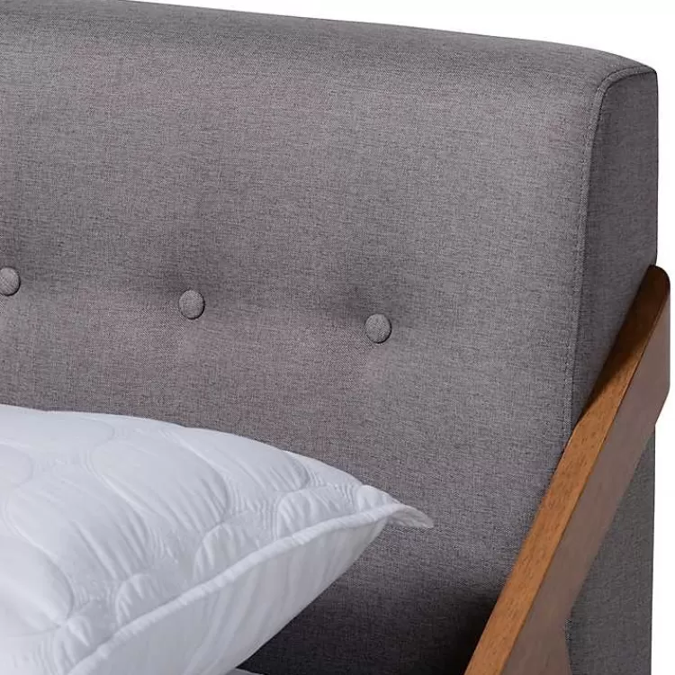 gray_tufted_and_natural_walnut_king_platform_bed_3.webp Tufted and Natural Walnut King Platform Bed>Kirklands Home Best