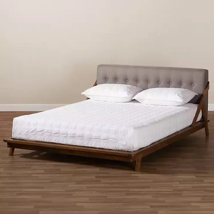 gray_tufted_and_natural_walnut_king_platform_bed_7.webp Tufted and Natural Walnut King Platform Bed>Kirklands Home Best