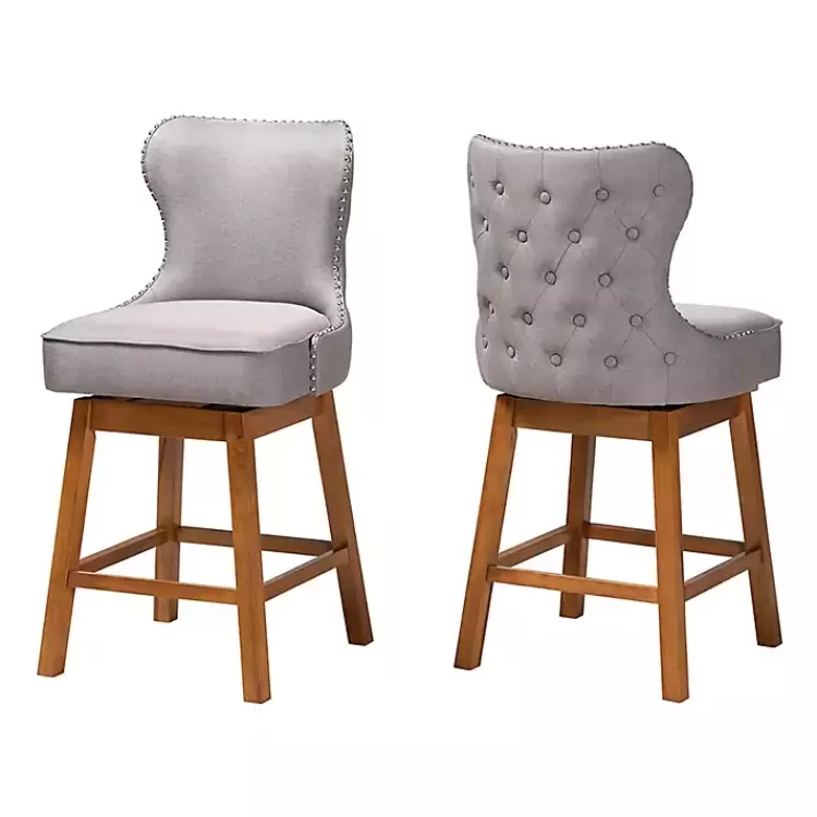 Tufted Back Swivel Counter Stools, Set of 2>Kirklands Home Online