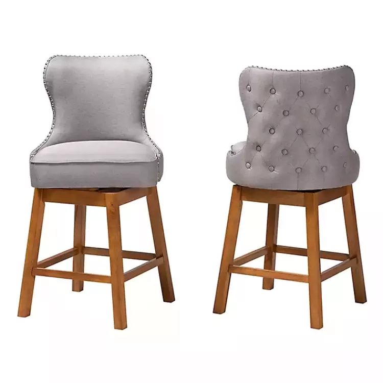 Tufted Back Swivel Counter Stools, Set of 2>Kirklands Home Online