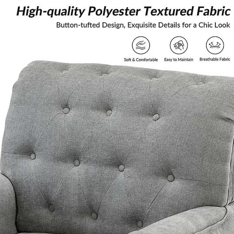 gray_tufted_britt_accent_chair_5.webp Tufted Britt Accent Chair>Kirklands Home Outlet