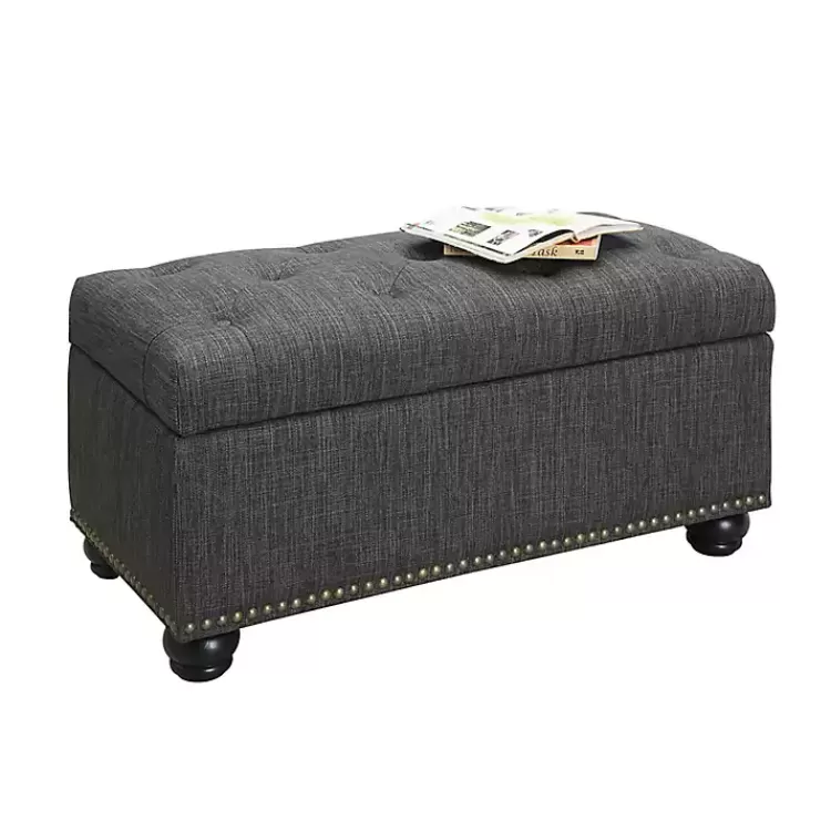 gray_tufted_jess_storage_ottoman_bench_2.webp Tufted Jess Storage Ottoman Bench>Kirklands Home Cheap