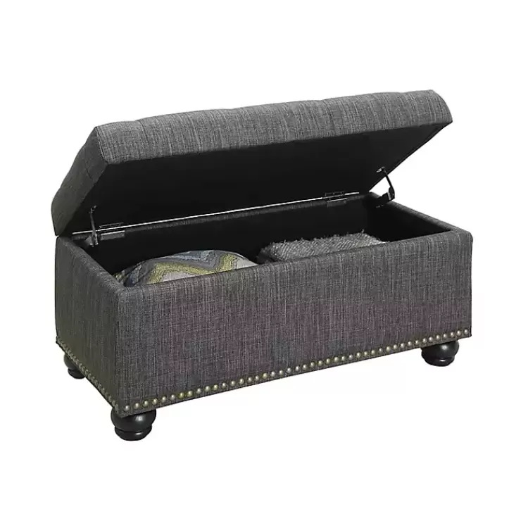 gray_tufted_jess_storage_ottoman_bench_3.webp Tufted Jess Storage Ottoman Bench>Kirklands Home Cheap