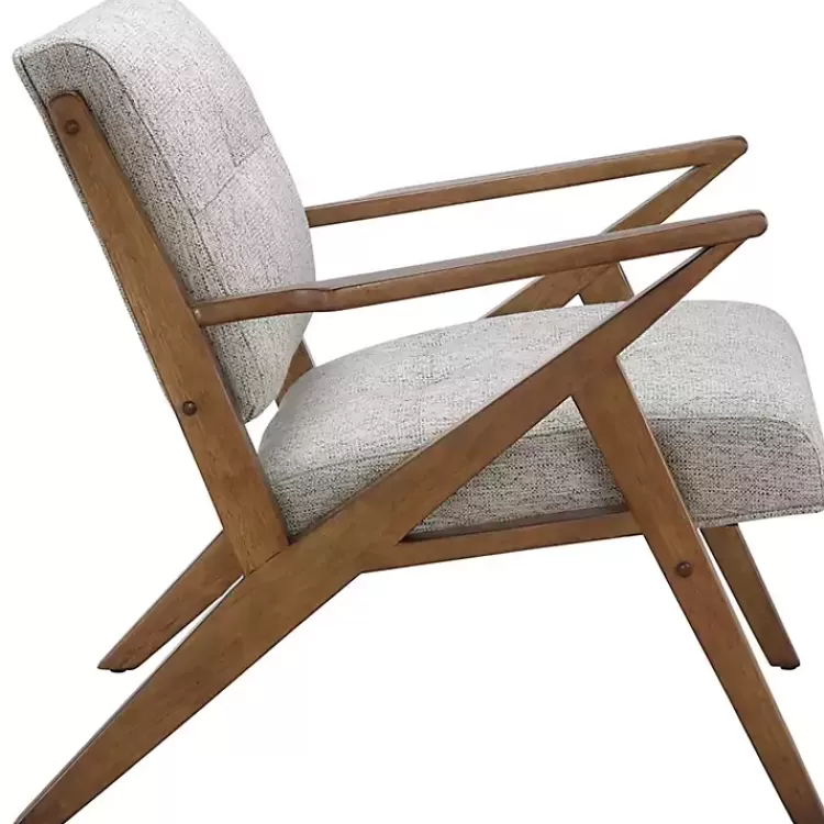 gray_tufted_pecan_wood_midcentury_modern_armchair_3.webp Tufted Pecan Wood Mid-Century Modern Armchair>Kirklands Home Cheap