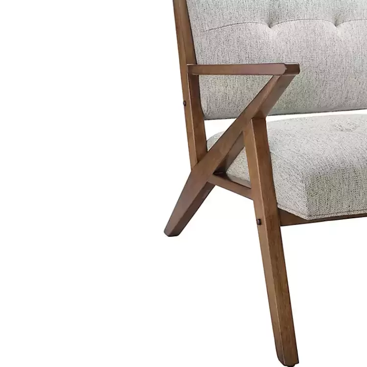 gray_tufted_pecan_wood_midcentury_modern_armchair_5.webp Tufted Pecan Wood Mid-Century Modern Armchair>Kirklands Home Cheap
