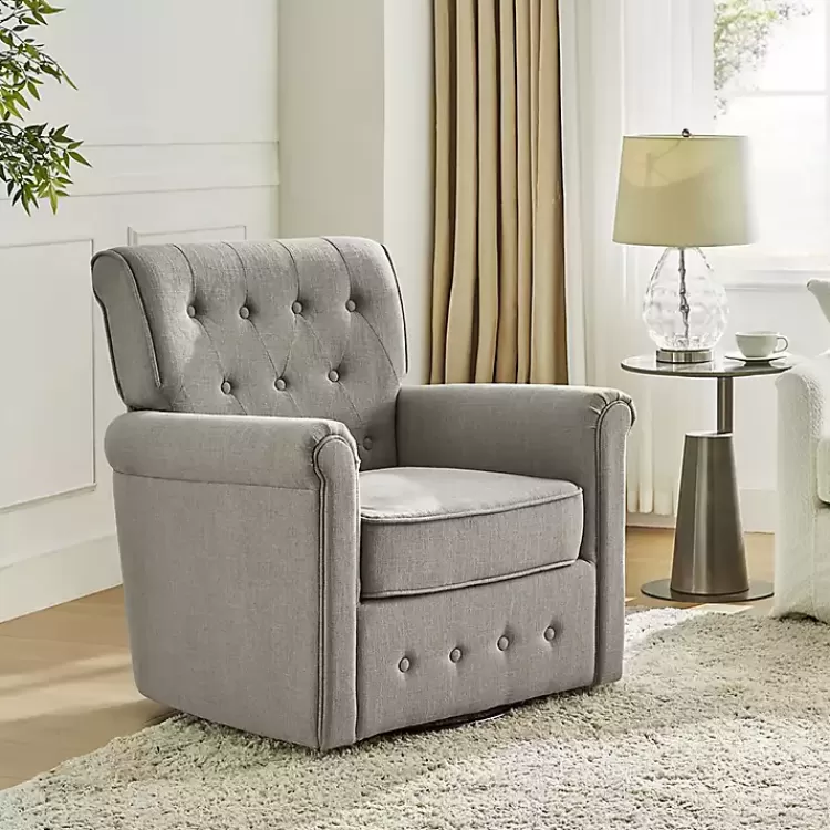 Tufted Swivel Armchair>Kirklands Home Best Sale