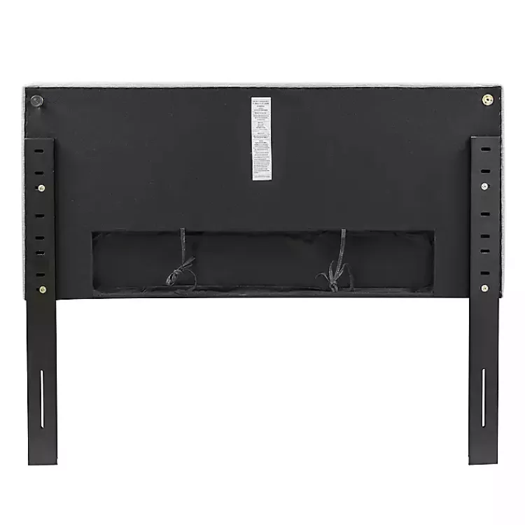 gray_tufted_upholstered_adjustable_queen_headboard_5.webp Tufted Upholstered Adjustable Queen Headboard>Kirklands Home Best