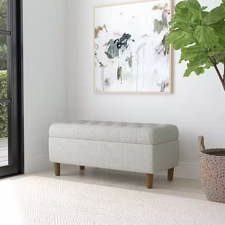 gray_tufted_upholstered_storage_bench_4.webp Tufted Upholstered Storage Bench>Kirklands Home Best